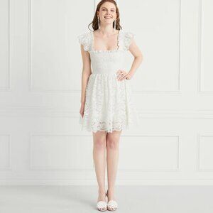 The Lace Elizabeth Nap Dress - White Lace - White Lace / XXS